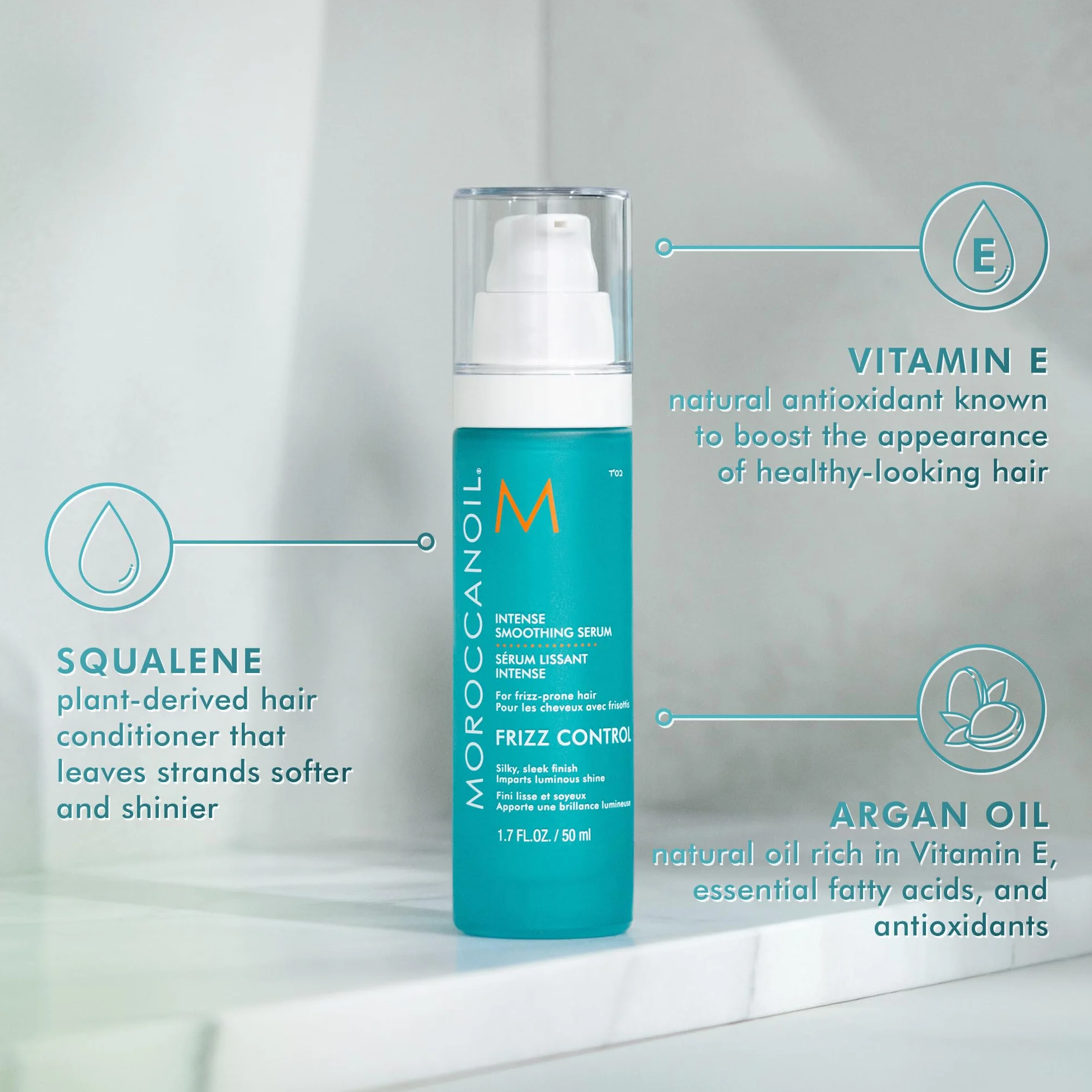 Moroccanoil Sérum suavizante intenso para el control de encrespamiento, 50 ml