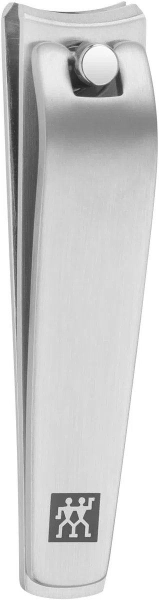 ZWILLING Set de manicura (5 piezas, estuche de pedicura en tamaño de viaje, con cortaúñas, estuche de piel auténtica), acero inoxidable pulido, negro