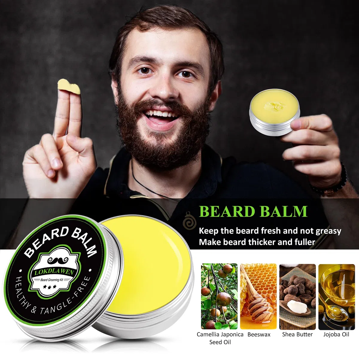 Kit de barba para hombres, Día del Padre, regalos para papá con lavado de barba, acondicionador de barba, aceite de barba, bálsamo para barba, cepillo, peine, tijeras, bolsa de