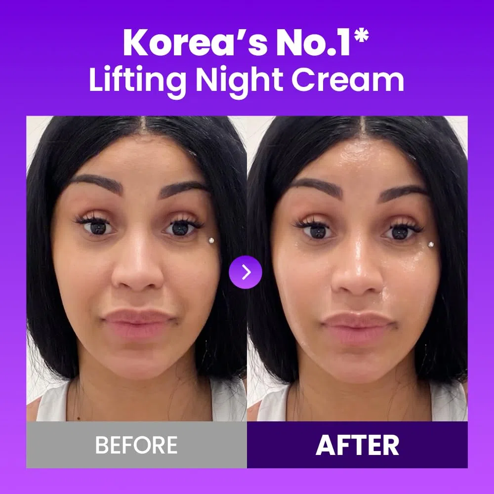 BIOHEAL BOH Crema Facial De Noche Hidratante Antienvejecimiento Coreana Avanzada Probioderm 3D Lifting Cream Con Probióticos, Complejo De 17 Péptidos Y Probioderm Patentado, 50 Ml (Paquete De 1)