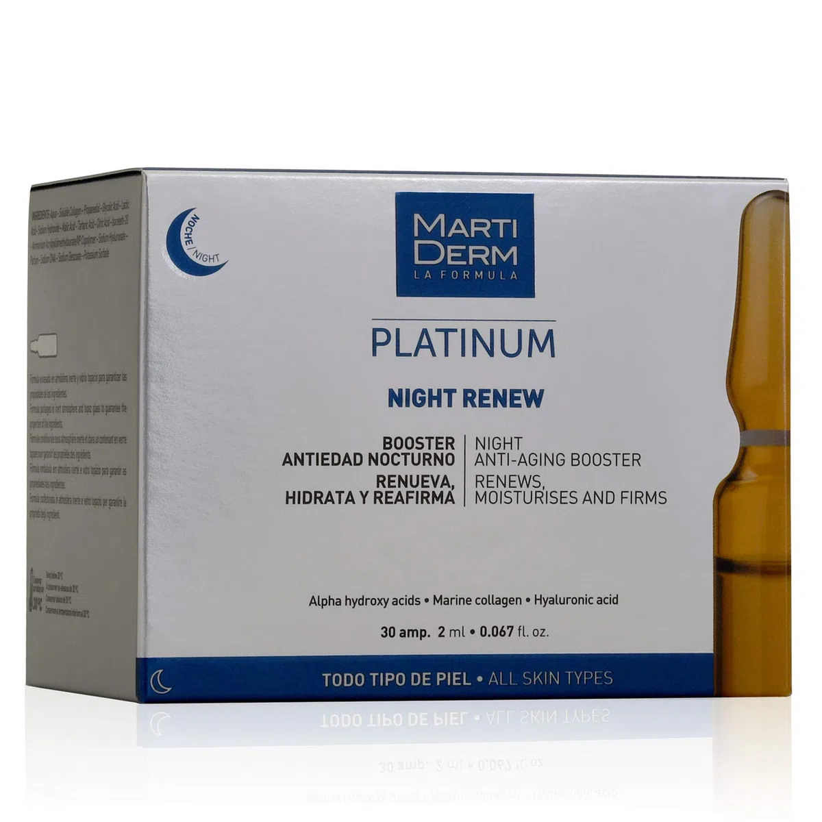 Martiderm Platinum Night Renew 30x2 ms ampollas,