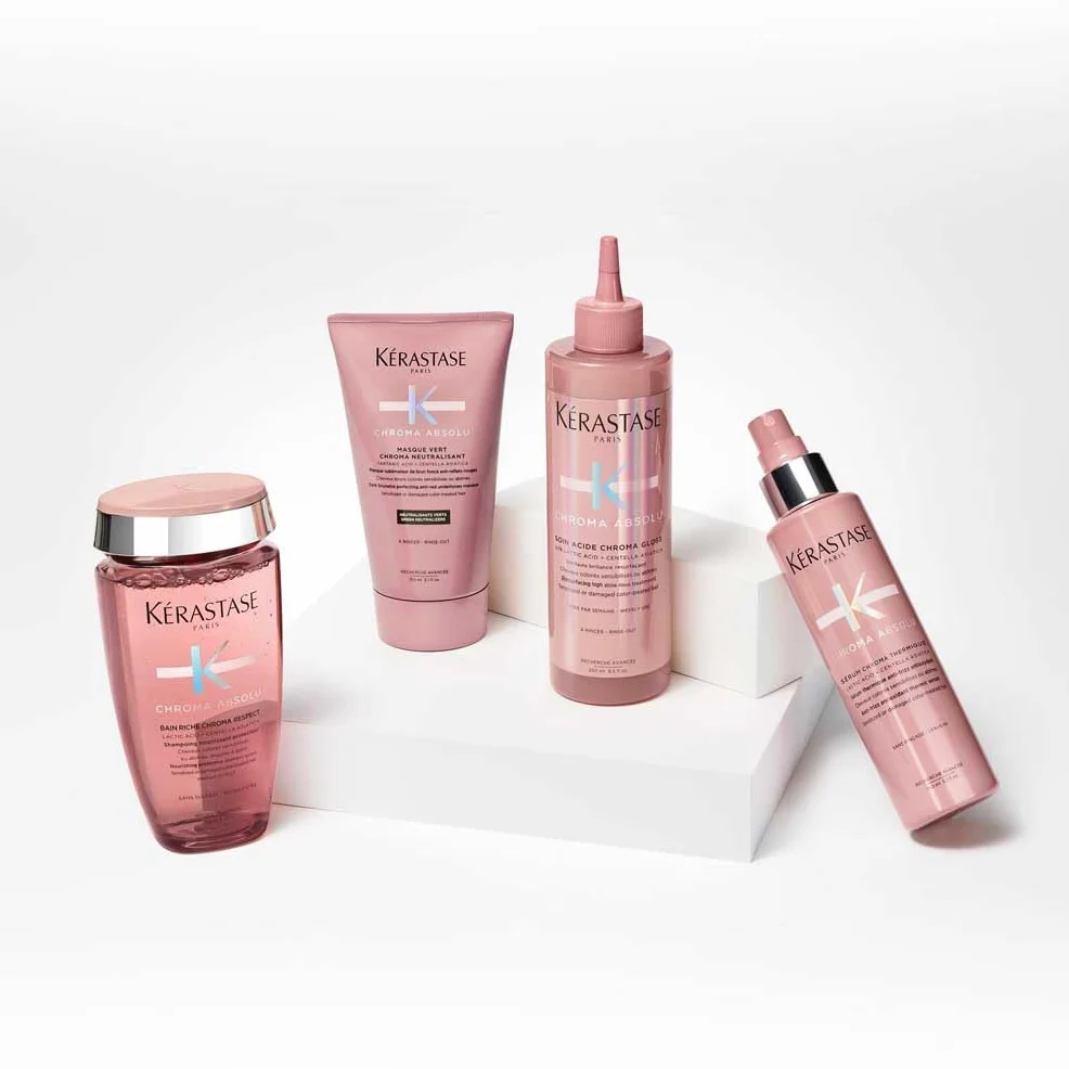 Kérastase Chroma Absolu, Sérum Capilar Antiencrespamiento, Protector Térmico Sin Aclarado, Para Pelo Coloreado Sensibilizado y/o Dañado, Sérum Chroma Thermique, 150 ml