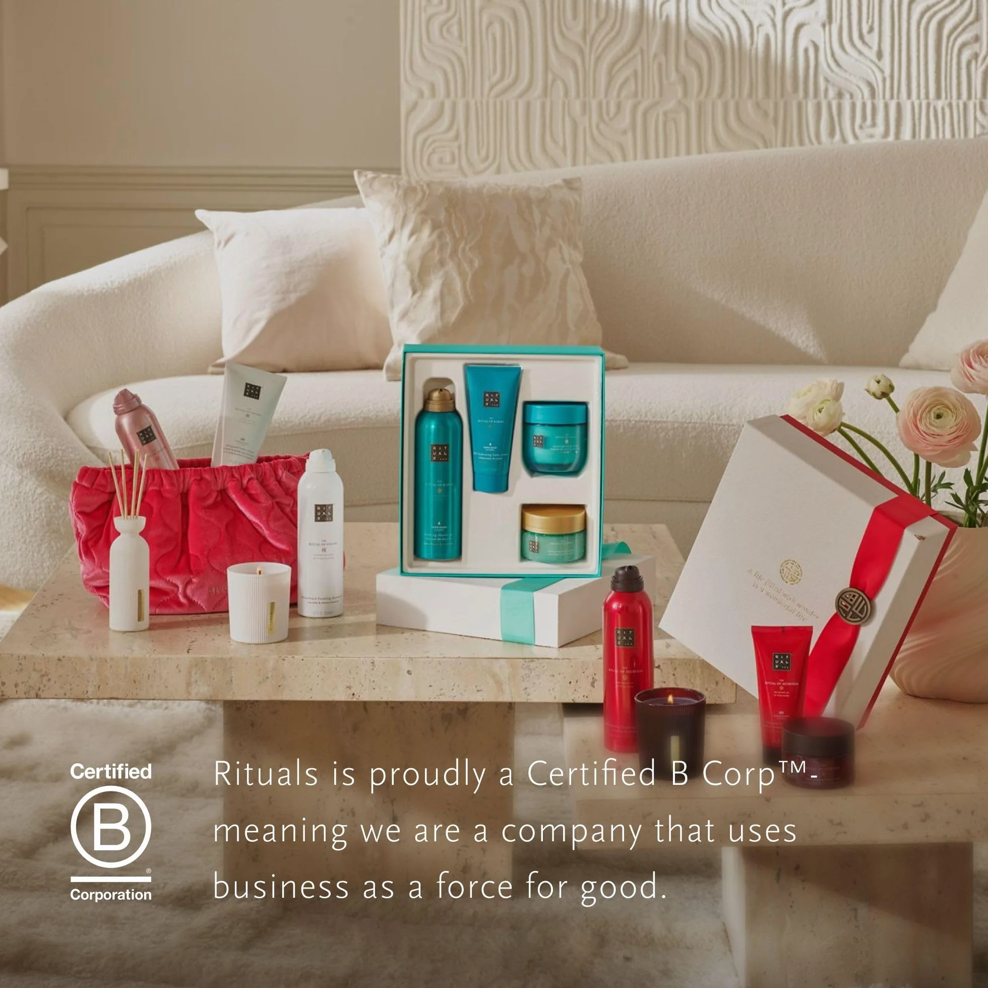 RITUALS Caja de regalo The Ritual of Ayurveda, Small - Set de baño con productos para el cuidado de la piel con rosa india y aceite de almendras - Propiedades equilibrantes