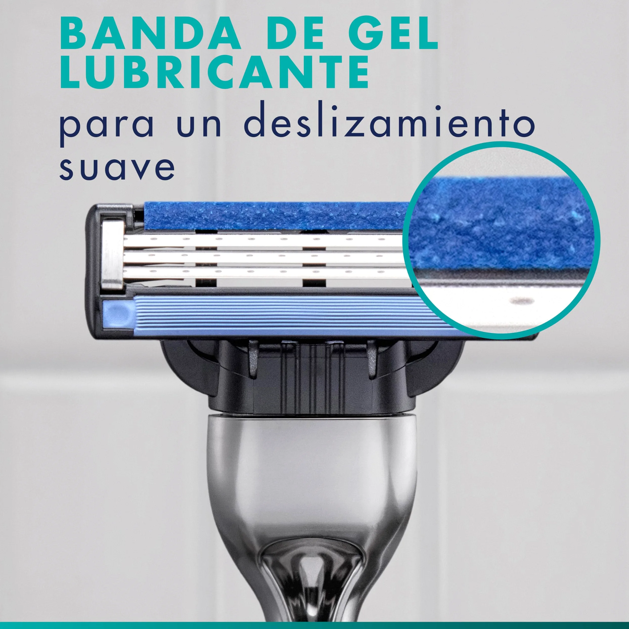 Gillette Mach3 Base Pack de 15 Recambios Para Maquinillas De Afeitar Para Hombre, Cuchillas de Afeitar Con 3 Hojas y Banda Lubricante, Compatible Con Todos Los Mangos Mach3