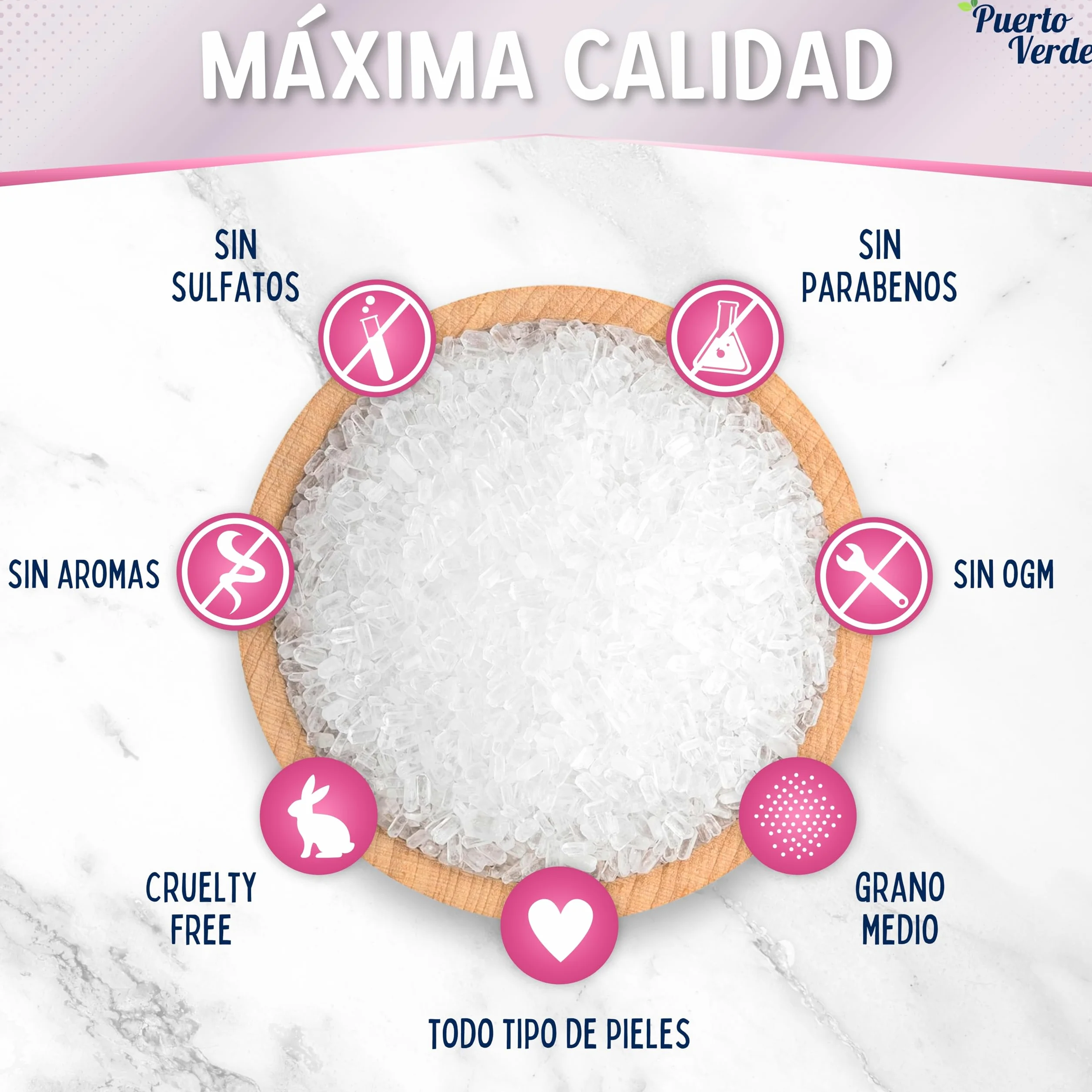 Sal de Epsom Pura 6 Kg Fuente Concentrada de Magnesio Sales de Baño Rápida Disolución Relajación Muscular Sueño Producción Española