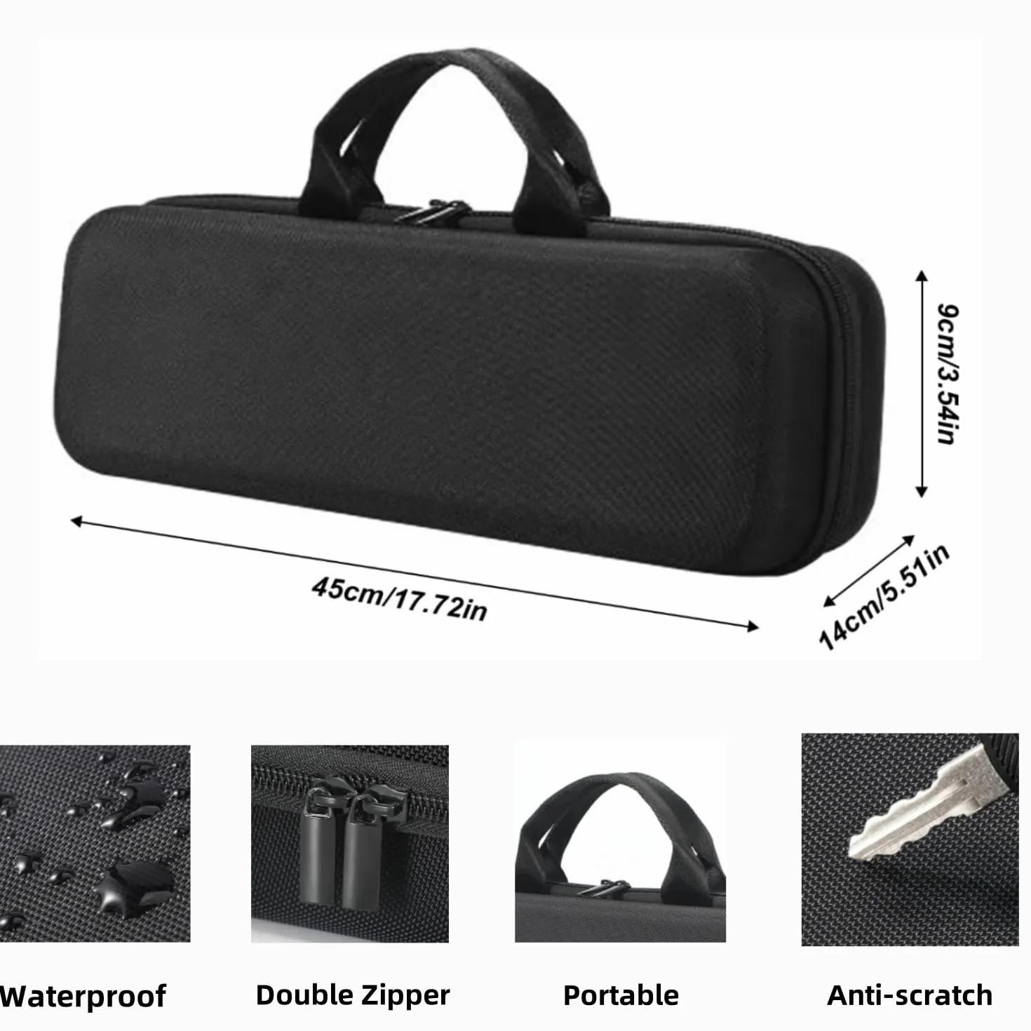 Bolsa de transporte para plancha de pelo Dyson Airstrait HT01, estuche rígido para plancha de pelo, impermeable, resistente a los arañazos y almacenamiento organizado para accesorios de potencia