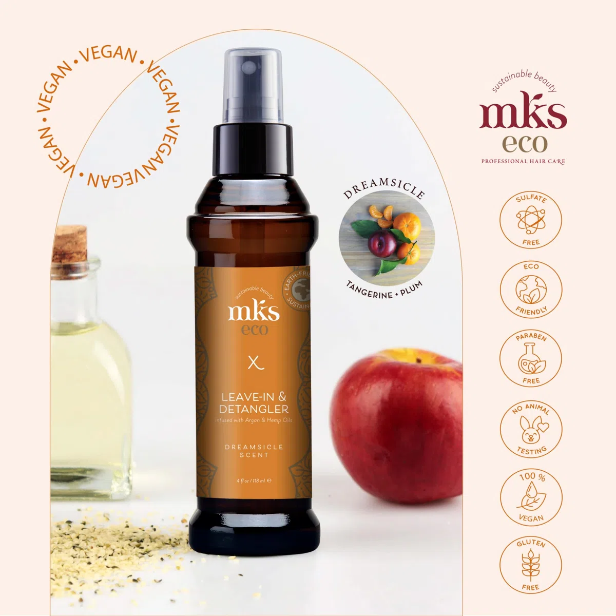 MKS-Eco X Leave-in & Detangler Dreamsicle