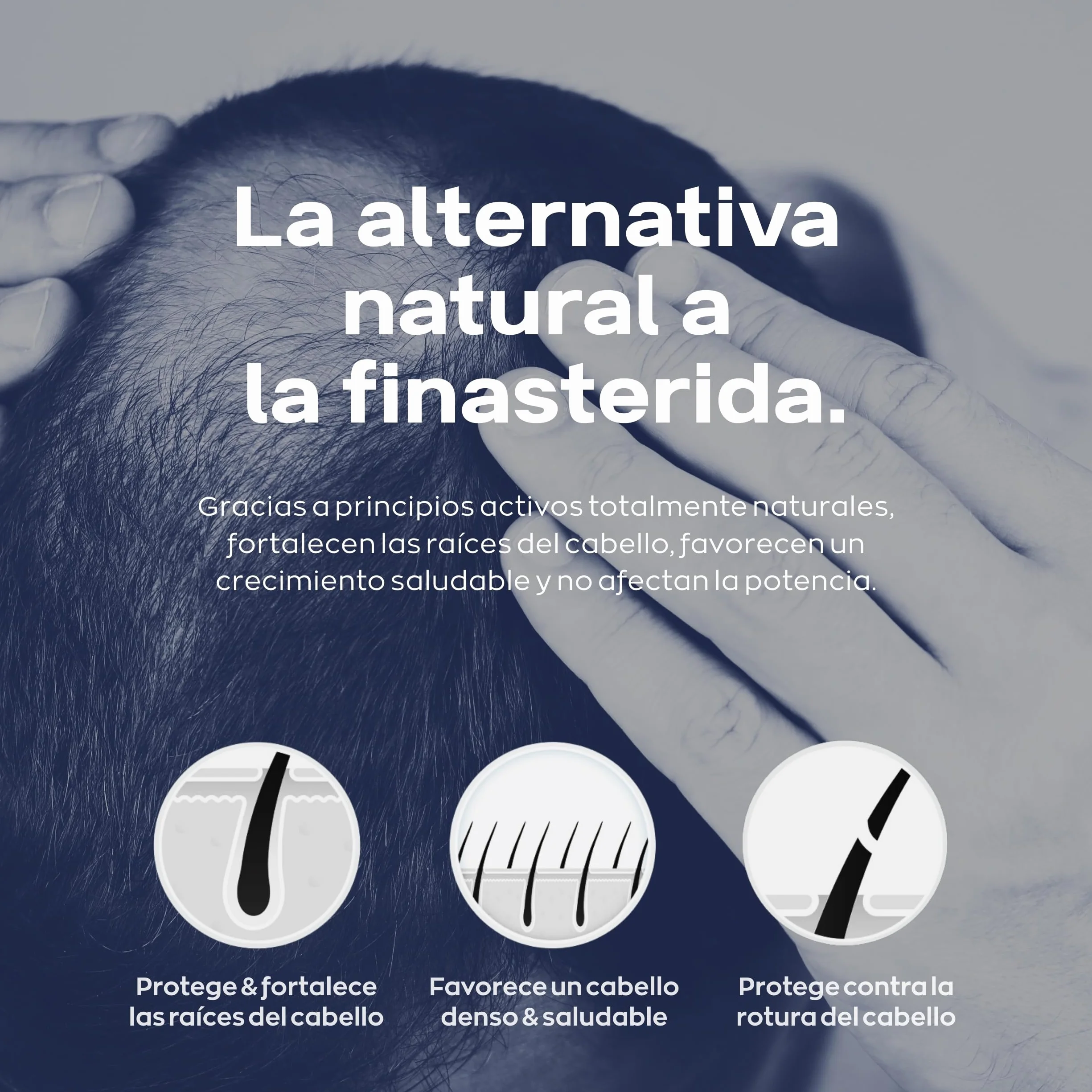 XPECIA - Anticaída del cabello para hombres, bloquea la DHT, fórmula para el crecimiento del cabello, 60 pastillas