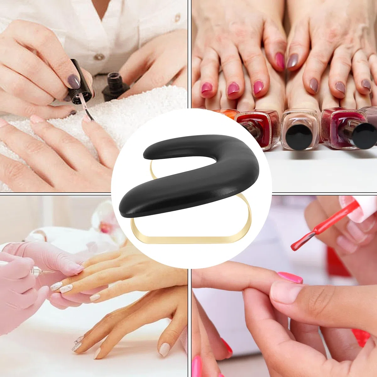 Reposabrazos para Nail Tech,Reposabrazos para Nails Tech | Soporte de reposamanos de cuero PU, cojín en forma de U, soporte para reposabrazos de uñas,Cojín desmontable para reposabrazos de escritorio
