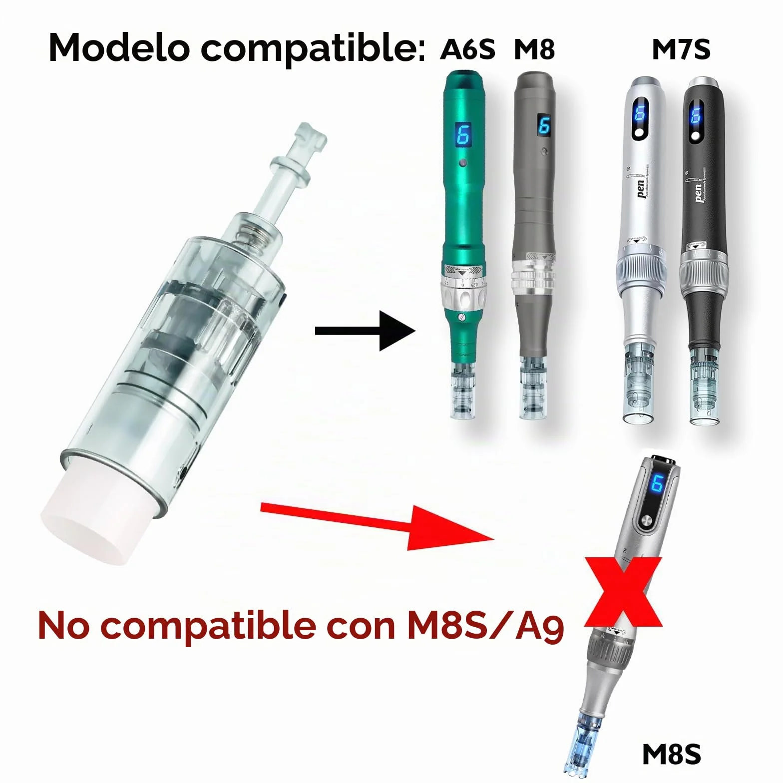 20 Pcs Agujas Dermapen 36 puntas para Microneedling pen, Derma Pen M8 Cartuchos 36 Pins, Microagujas de Repuesto Original de Microneedle Dermapen Ultima M8, M7S, A6S (36 Pins, 20 Pcs)