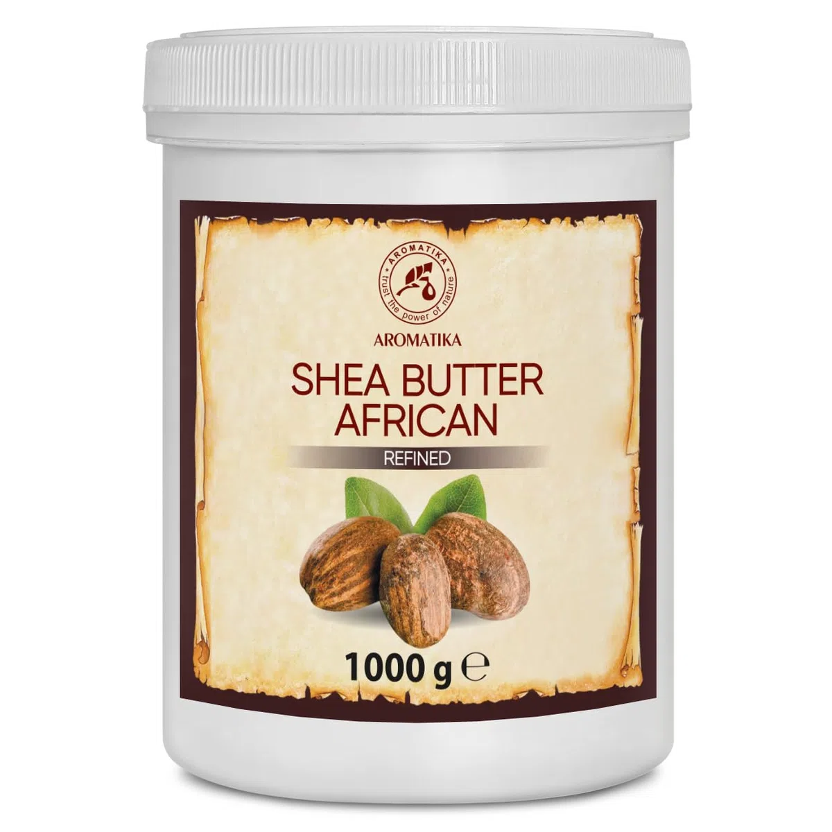 Manteca de Karité 1000g - Shea Butter - Puro y Natural Butyrospermum Parkii - Hidratante Corporal - Aceite para Cabello - Piel - Uñas - Labios - Cuidado Facial
