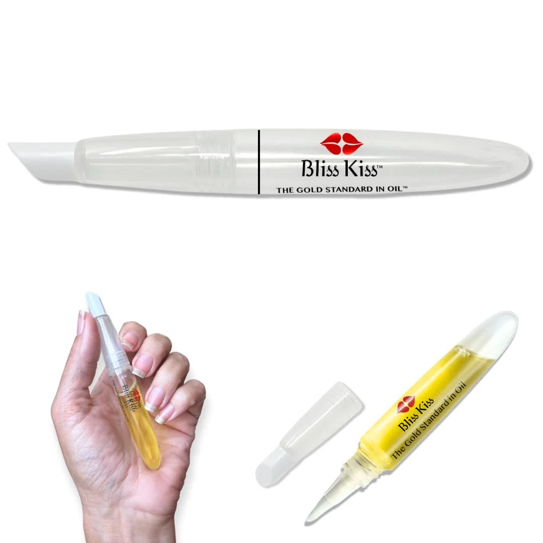 Bliss Kiss Refillable Empty Cuticle Squeeze Pen, perfect for holding Simply Pure Nail & Cuticle Oil - Single