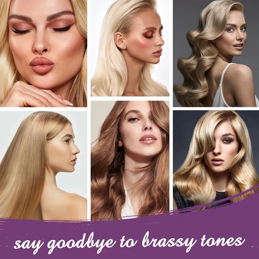 Karseell Mascarilla Pelo Violeta, Reparación del Cabello Teñido Iluminar el cabello Para Pelo Rubio, Gris, Canas, 500ml