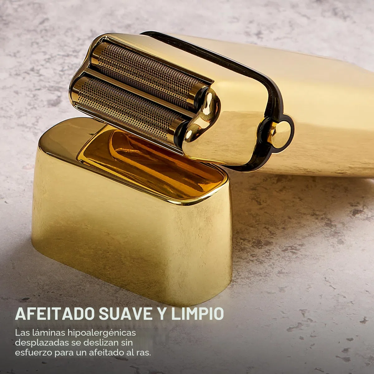BaBylissPRO - Afeitadora inalámbrica de doble lámina metálica FXFS2G para hombre, 1 afeitadora