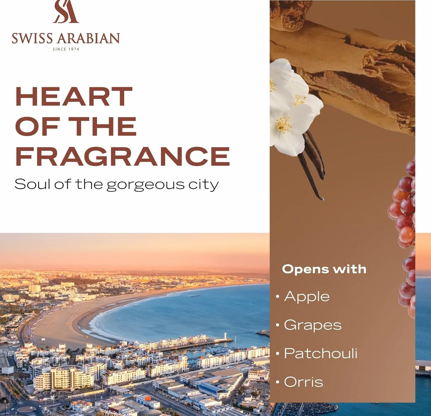 Swiss Arabian Essence Of Casablanca Extrait De Parfum Unisex 100 ML