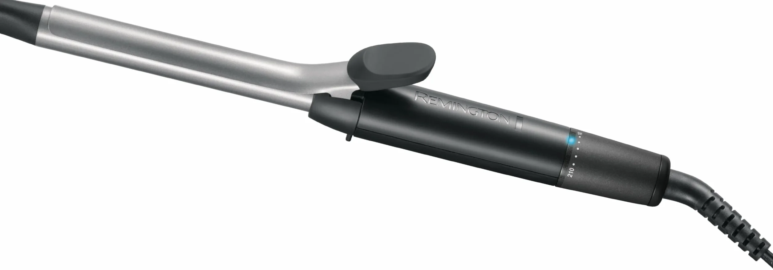 Remington Rizador de Pelo Pro Spiral Curl, Ondulador de Pelo con Pinza de 19 mm, Crea Rizos Definidos, Cerámica con Titanio, Turmalina, Protección y Brillo, 8 Temperaturas hasta 210°C, CI5519