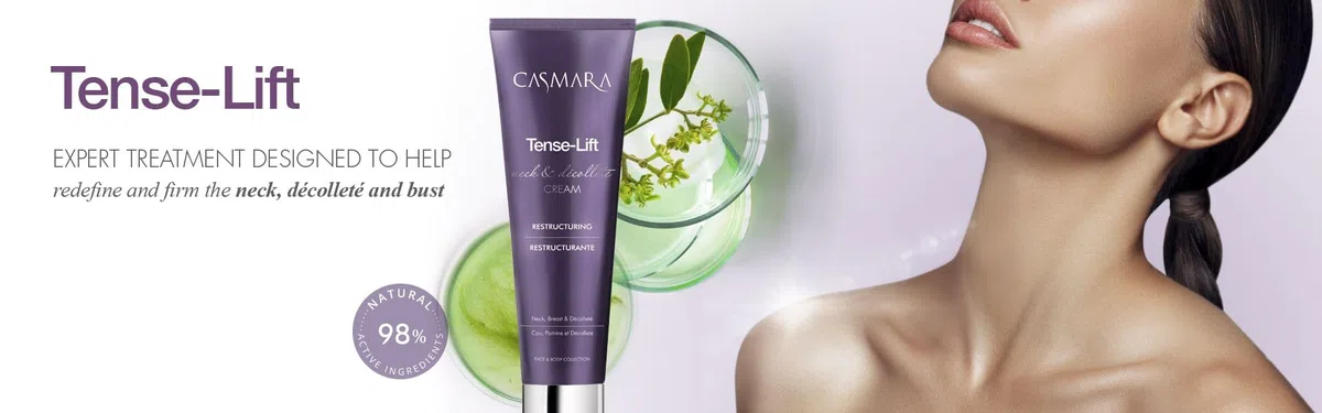 CASMARA - Crema Cuello y Escote Reafirmante Anti-Edad Tense Lift Cream, Antiarrugas, Crema Cuello y Escote Efecto Lifting, Reestructurante, Piel Firme y Elástica, Redensificante, Todo Tipo de Piel