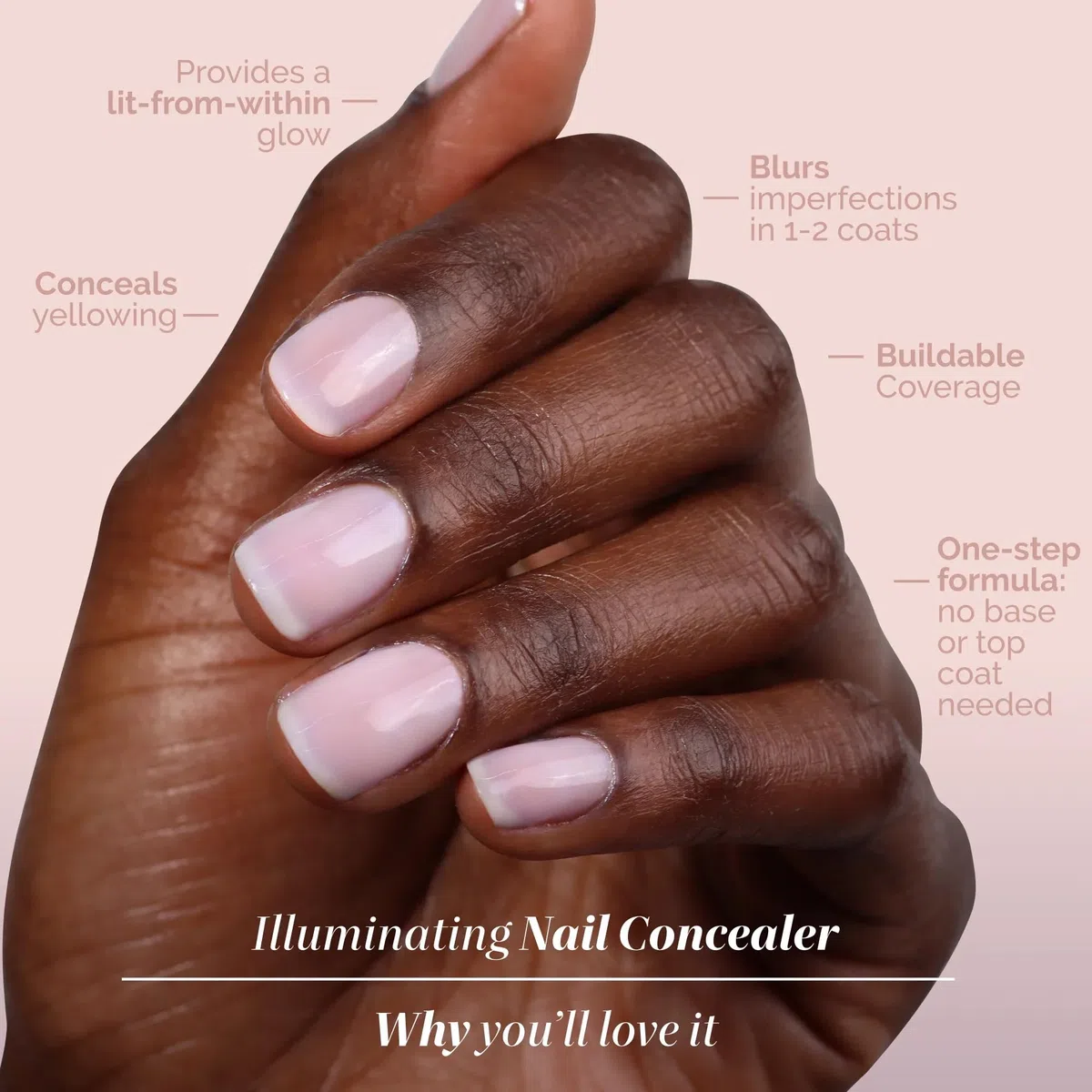 Londontown Kur Pink Illuminating Nail Concealer 12ml - tratamiento rosa iluminador