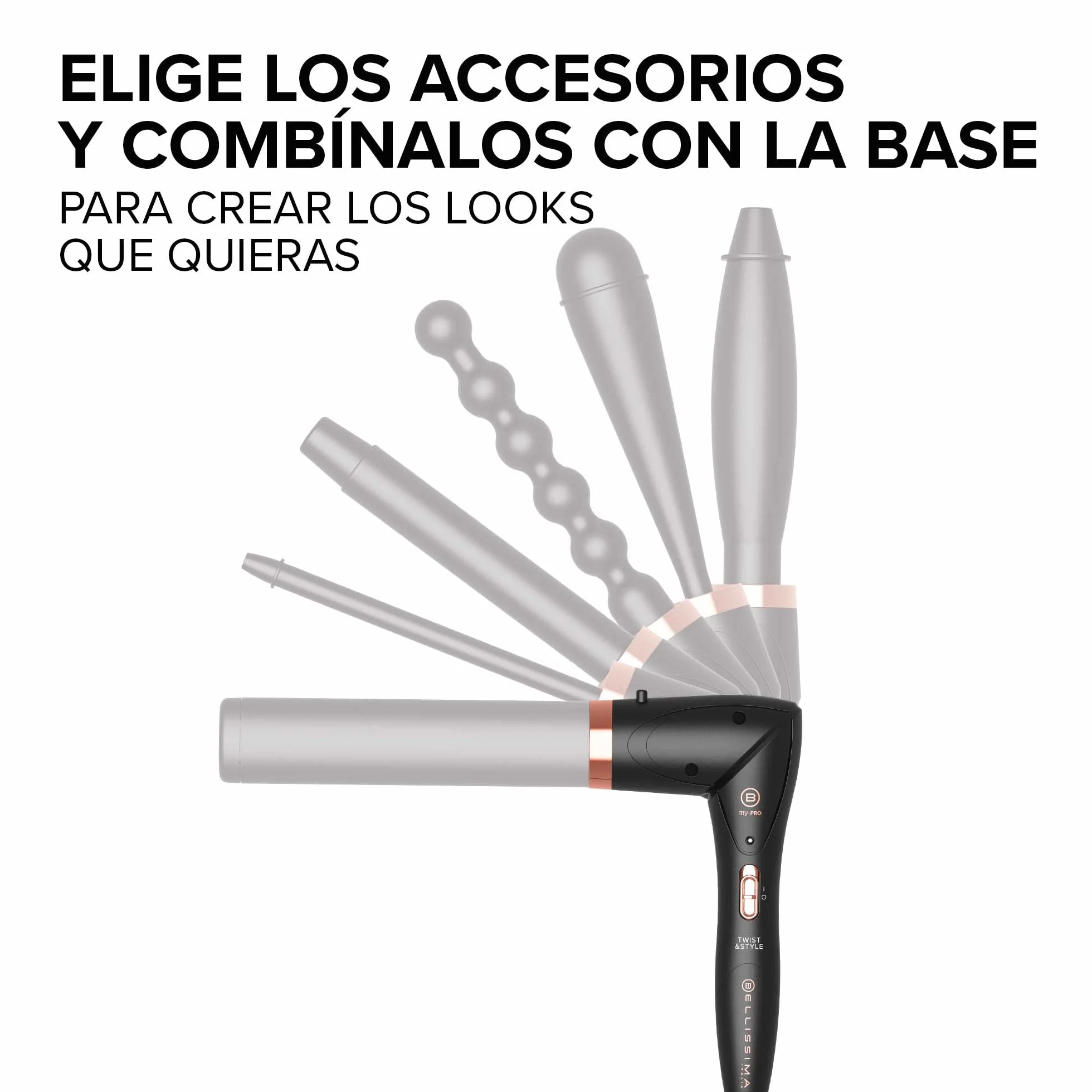 Bellissima Imetec My Pro Twist & Style GT22 100 Base para moldeadora de pelo temperatura automática giro 90º