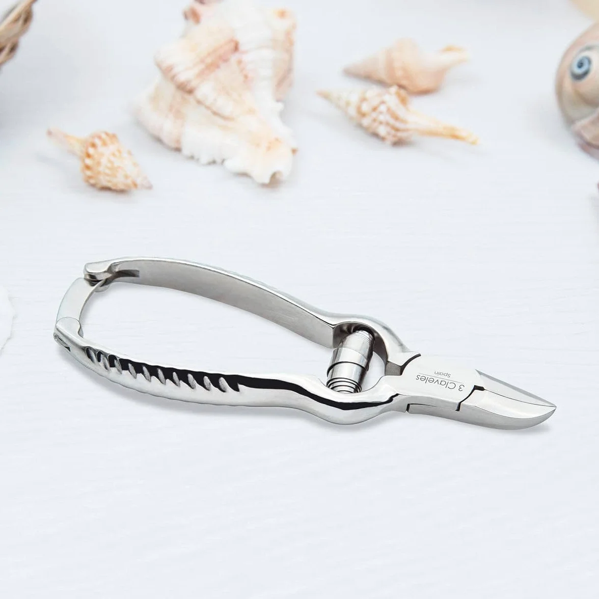 3 Claveles - Alicate Pedicuro, Acero De Carbono, 14 Cm, Gris