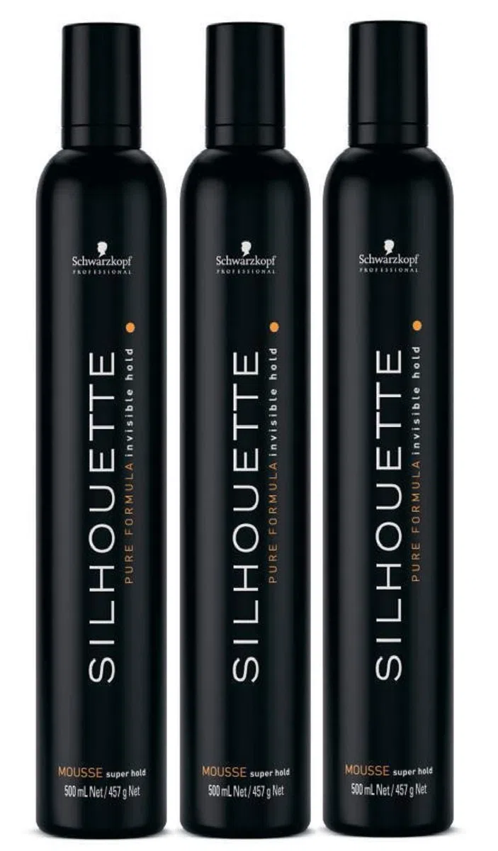 Schwarzkopf Silhouette Super Hold Mousse 3 x 500 ml = 1500 ml