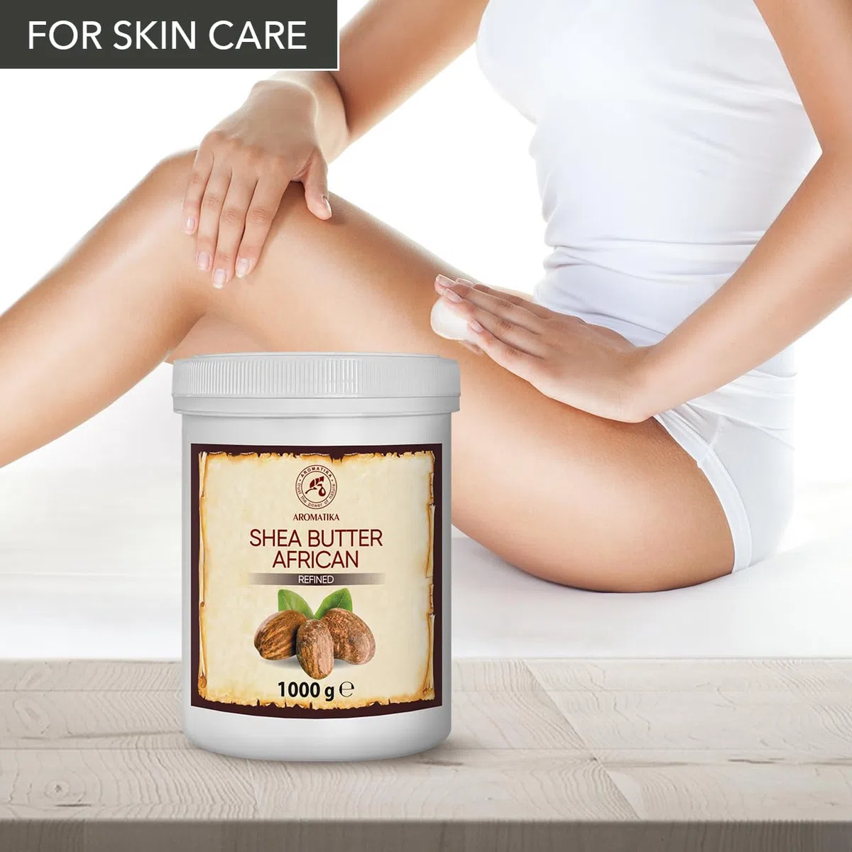Manteca de Karité 1000g - Shea Butter - Puro y Natural Butyrospermum Parkii - Hidratante Corporal - Aceite para Cabello - Piel - Uñas - Labios - Cuidado Facial