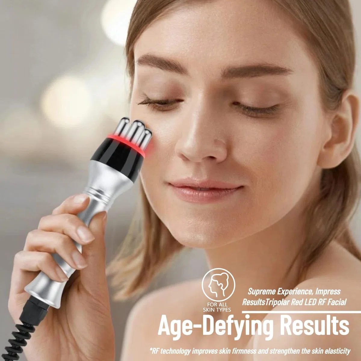 Máquina de cavitación para eliminación de grasa corporal 40K, 6 en 1 RF radiofrecuencia 40K cavitación adelgazante corporal para uso doméstico y salón de belleza