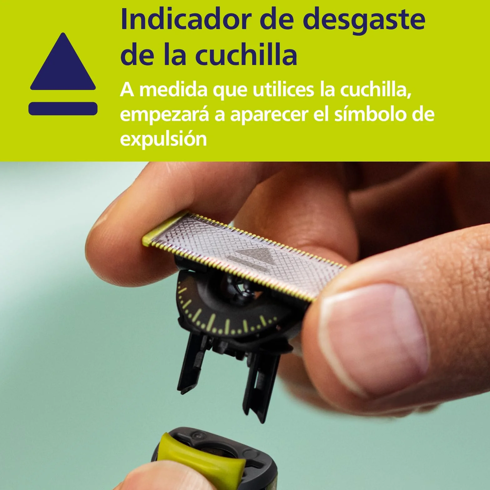 Philips OneBlade Original 360 cuchillas, compatibles con todos los mangos OneBlade y Pro, 3 unidades (modelo QP430/60)
