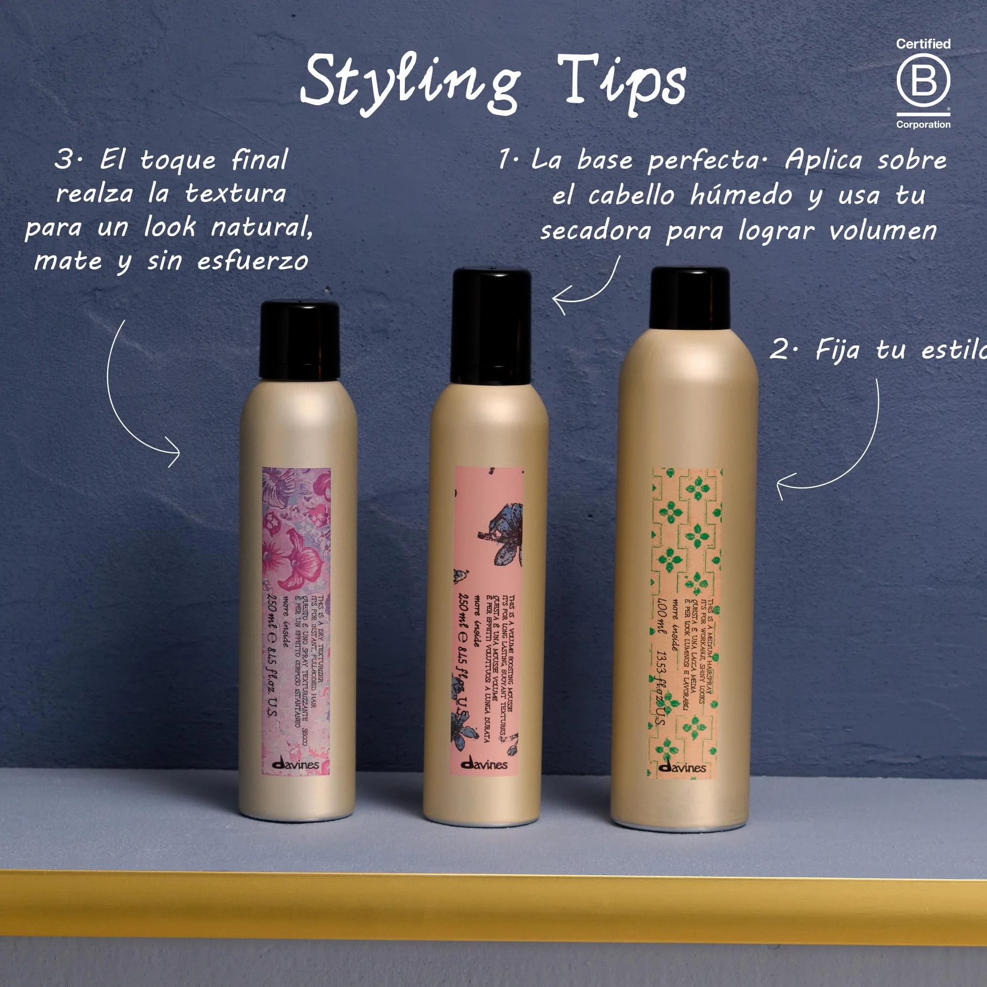 Davines, Spray de Texturización en Seco, 250 ml