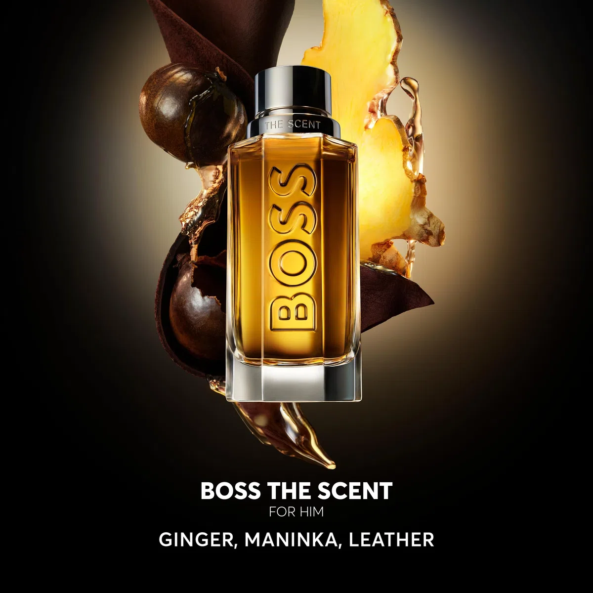 BOSS The Scent Eau de Toilette – Fragancia Ambarina – Con Notas de Extracto de Jengibre, Acordes de Maninka y Cuero – Fragancia Duradera