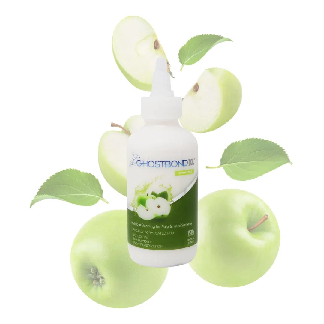Professional Hair Labs Ghost Bond - Adhesivo para pelucas, sin productos químicos, XL Manzana 5oz / 147ml