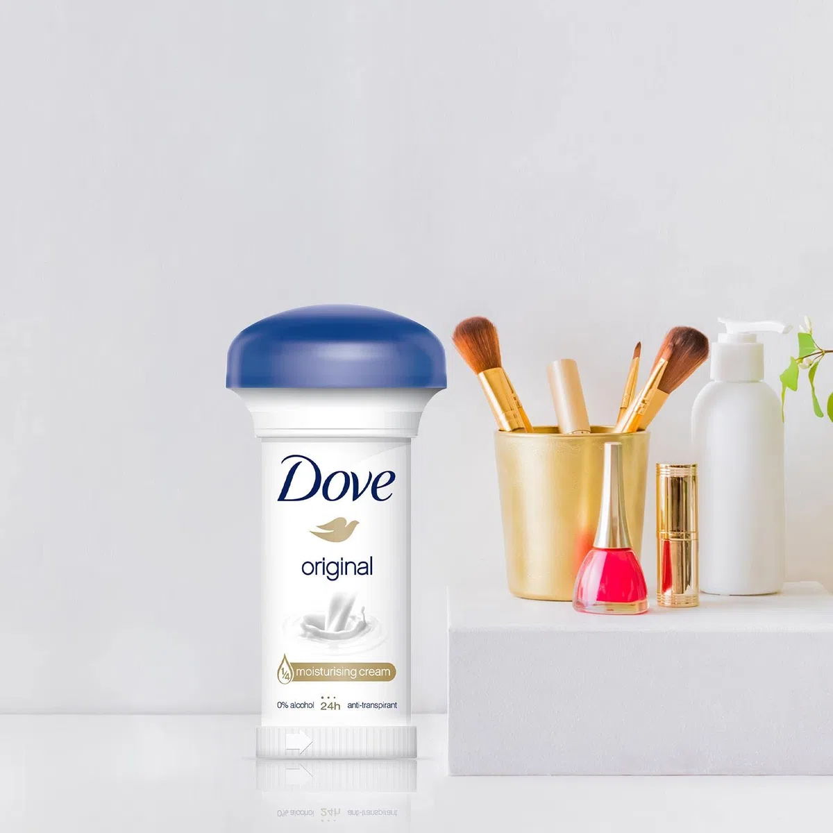 Desodorante antitranspirante en crema Dove Original, 50 ml, paquete de 3 unidades